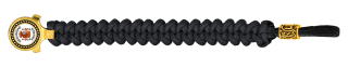 pulsera paracord Barbaric oro / negro. p