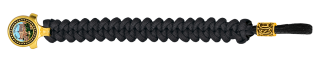 pulsera paracord Barbaric oro / negro. p