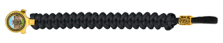 pulsera paracord Barbaric oro / negro. p