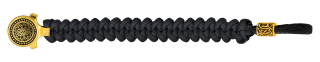 pulsera paracord Barbaric oro / negro.