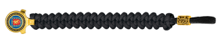 pulsera paracord Barbaric oro / negro. p