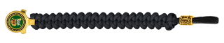 pulsera paracord Barbaric oro / negro. p