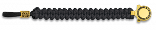 pulsera paracord Barbaric oro / negro.