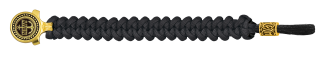 pulsera paracord Barbaric oro / negro.