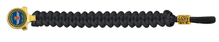 pulsera paracord Barbaric oro / negro.