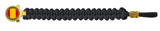 pulsera paracord Barbaric oro / negro.