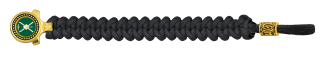 pulsera paracord Barbaric oro / negro.