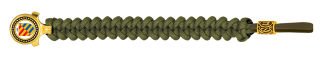 pulsera paracord Barbaric oro / verde. p