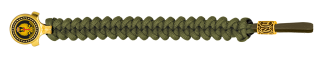 pulsera paracord Barbaric oro / verde. p