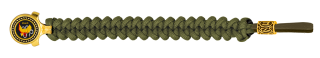 pulsera paracord Barbaric oro / verde. p