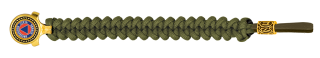 pulsera paracord Barbaric oro / verde. p