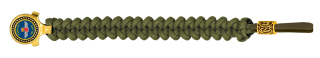 pulsera paracord Barbaric oro / verde. p