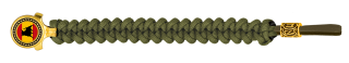 pulsera paracord Barbaric oro / verde. p