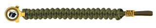 pulsera paracord Barbaric oro / verde. p