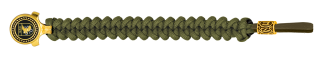 pulsera paracord Barbaric oro / verde. p