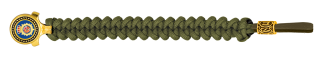 pulsera paracord Barbaric oro / verde. p