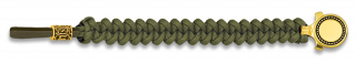 pulsera paracord Barbaric oro / verde. p