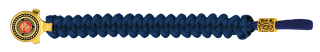 pulsera paracord Barbaric oro / azul.