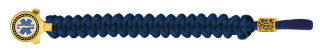 pulsera paracord Barbaric oro / azul. pa