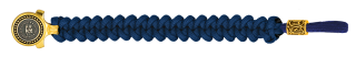 pulsera paracord Barbaric oro / azul. pa