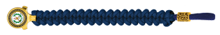 pulsera paracord Barbaric oro / azul. pa