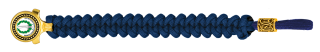 pulsera paracord Barbaric oro / azul. pa