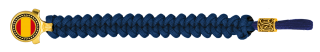pulsera paracord Barbaric oro / azul. pa