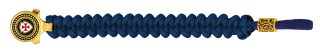 pulsera paracord Barbaric oro / azul. pa