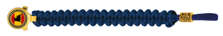 pulsera paracord Barbaric oro / azul. pa