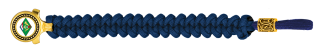 pulsera paracord Barbaric oro / azul. pa