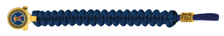 pulsera paracord Barbaric oro / azul. pa