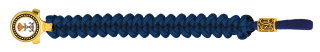 pulsera paracord Barbaric oro / azul. pa