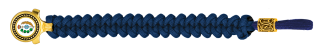 pulsera paracord Barbaric oro / azul. pa