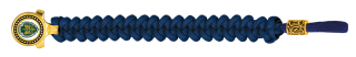 pulsera paracord Barbaric oro / azul. pa