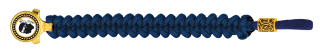 pulsera paracord Barbaric oro / azul. pa