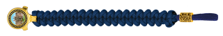 pulsera paracord Barbaric oro / azul. pa
