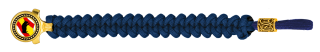 pulsera paracord Barbaric oro / azul. pa
