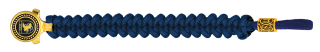pulsera paracord Barbaric oro / azul. pa