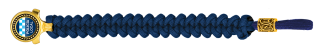 pulsera paracord Barbaric oro / azul. pa