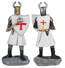 Templario blanco Resina maza-escudo , 12