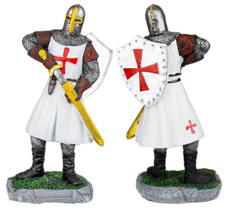 Templario blanco Resina desenfunda espad