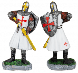 Templario blanco Resina desenfunda espad
