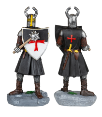 Templario negro Resina maza-escudo , 12.