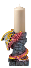 Figura Resina para velas Dragón-Torre 10