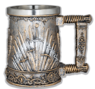 Taza XXL resina ornamento espadas Tole10