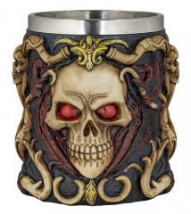 chupito resina ornamento Gothic Skull. T