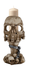 porta velas calavera Tole10 16 cm