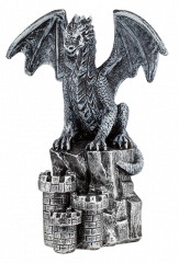 Dragón y Castillo Resina 11.5 cm