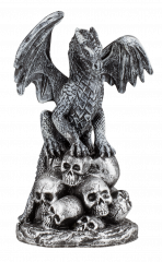 Dragón Calaveras Resina 11.5 cm