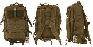 mochila Barbaric coyote laser cut 38L
